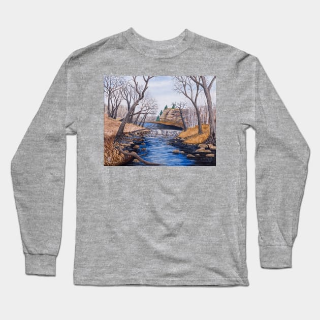 Ozark Stream Long Sleeve T-Shirt by Matt Starr Fine Art